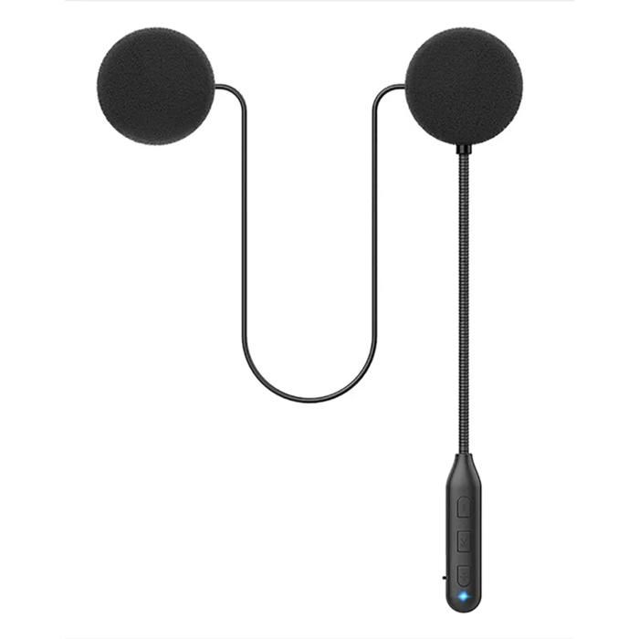Kit Bluetooth 4.1 Pour Casque Moto – Interphone étanche, Réduction De Bruit, Autonomie 32h, Mains Libres Avec LED