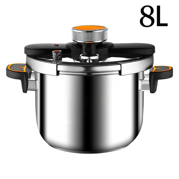 Autocuiseur de 8 litres multifonctionnel - antidéflagrant - compatible avec les cuisinières à gaz - en acier inoxydable