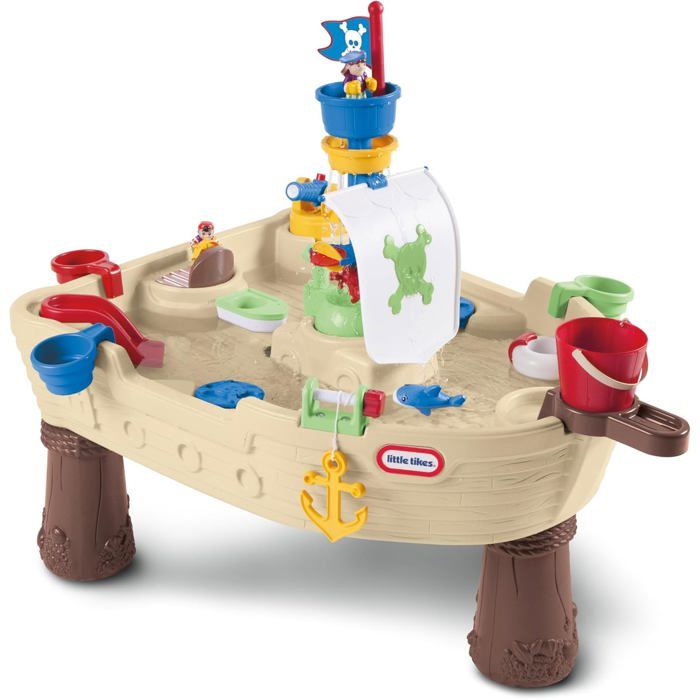 Table de jeu d'eau pirate Little Tikes Anchors Away avec canon et moulin Neuf - vue 4
