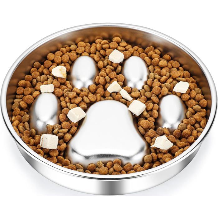 Meilleurs prix pour Gamelle anti-glouton inox  alimentation lente favorisant digestion saine chien