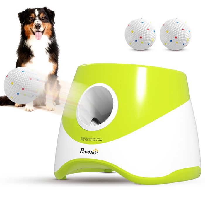 Comparer les prix de Lanceur de Balles Automatique - PawHut - 3 Balles en ETPU 3 Réglages de Distance 6m/10m/14m - Intérieur et Extérieur - ABS - Vert