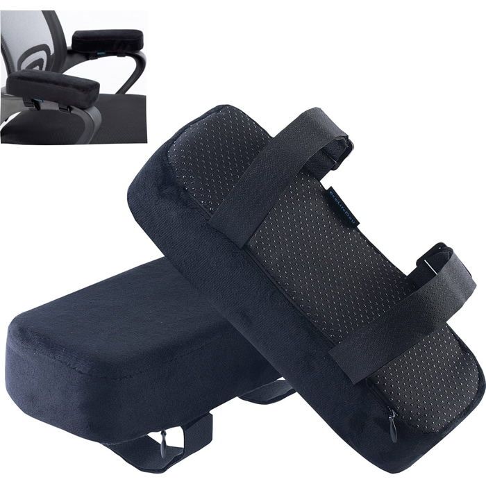 Coussins daccoudoirs extra épais de 5 cm (2 pouces) pour chaise de bureau ou de jeu avec coussinets en mousse à mémoire de