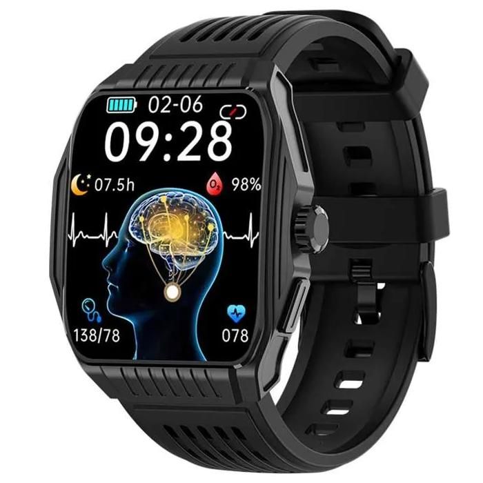 Montre connectée CES Sommeil ECG Tension Artérielle Fréquence Cardiaque Appels Bluetooth SOS Surveillance Santé Multifonction - vue 2
