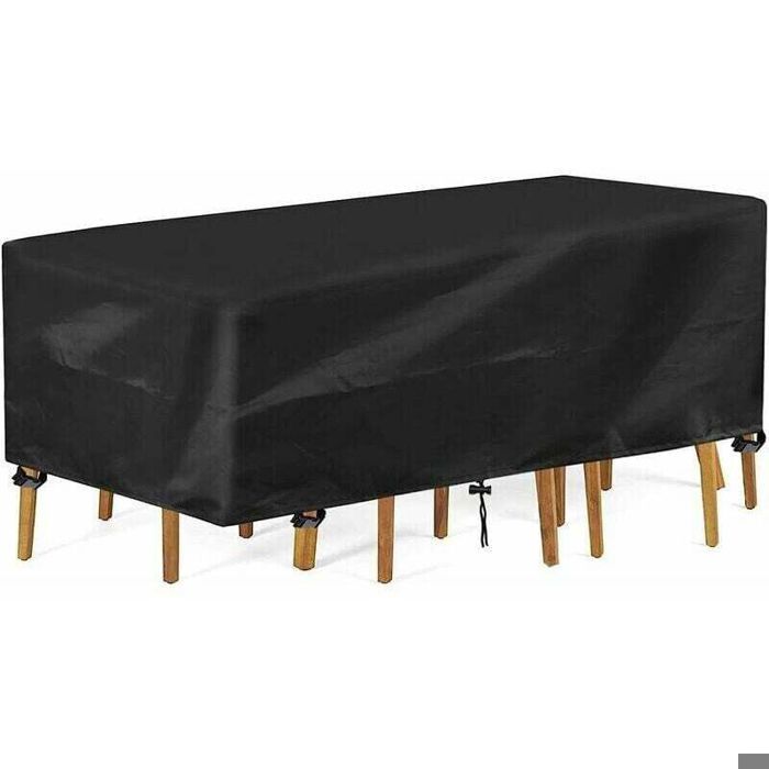 Housse de table de jardin - XVX - Imperméable - Anti-UV - Résistant aux déchirures - Dimensions 213x132x74 cm