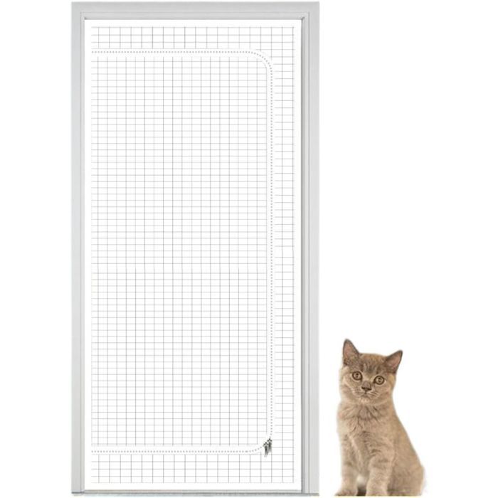 Porte moustiquaire pour chats - Unbrand - Anti-fugue - Filet de protection - Fermeture éclair - Accessoires pour animaux