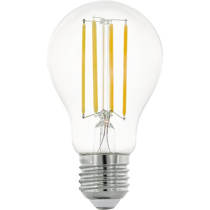 Ampoule LED E27 connectée A60 ZigBee contrôlable par appli et commande vocale dimmable blanc neutre 806 lumens 6W transparent