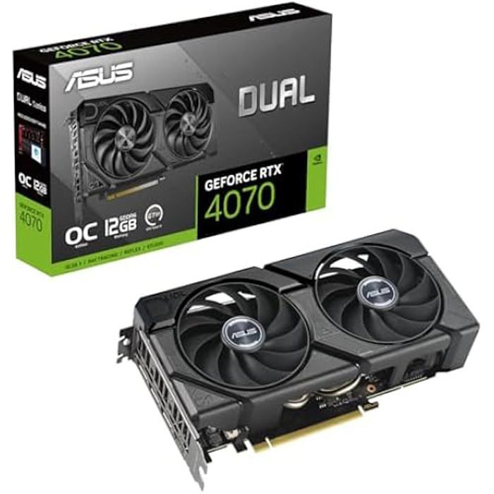 Carte Graphique - ASUS - GeForce RTX 4070 Evo OC - 12 Go GDDR6 - DLSS 3 - Traçage de rayons