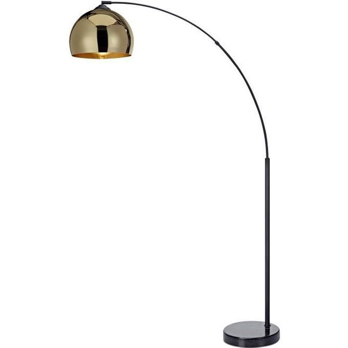 Lampadaire arqué Teamson Home noir/dore 110 X 30 X 170 Lampadaire arqué Teamson Home noir/dore 110 X 30 X 170