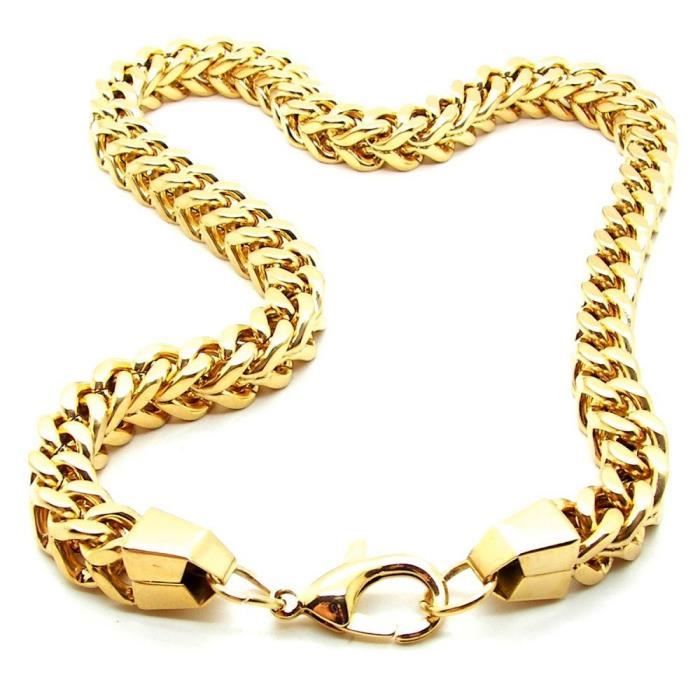 collier gourmette femme