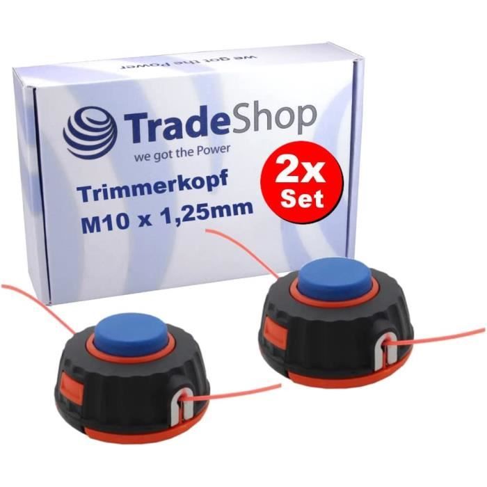Têtes De Débroussailleuse ZAMETTER – 2 Pièces, Filetage M8 Gauche, Système Bump Feed, Pour Jardin Et Pelouse