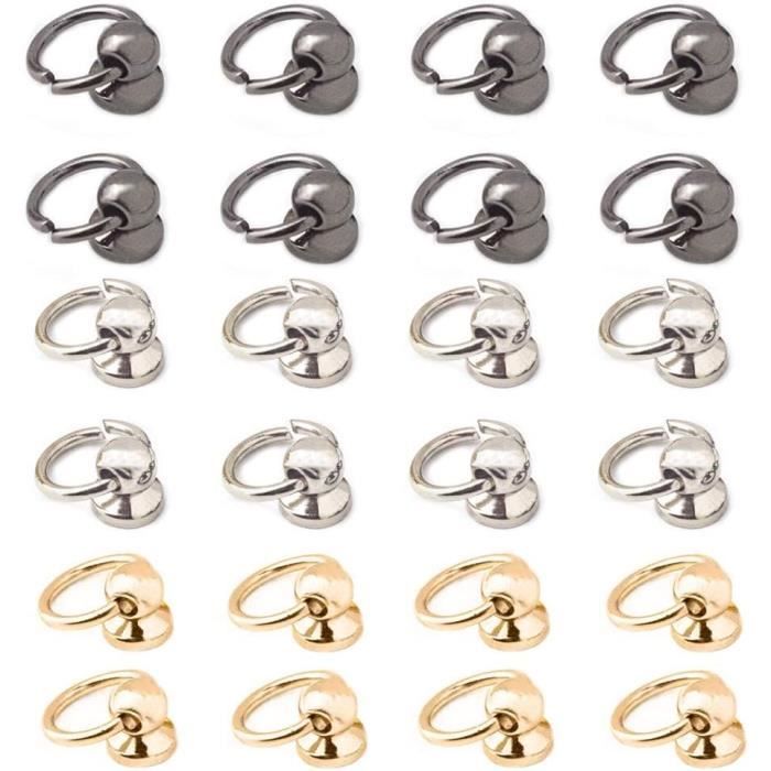 Kit Rivets Cuir 180 Pièces - Rivets Creux 6mm 8mm 12mm Avec Pince, Perforateur Et Outils Pour Couture & Bricolage