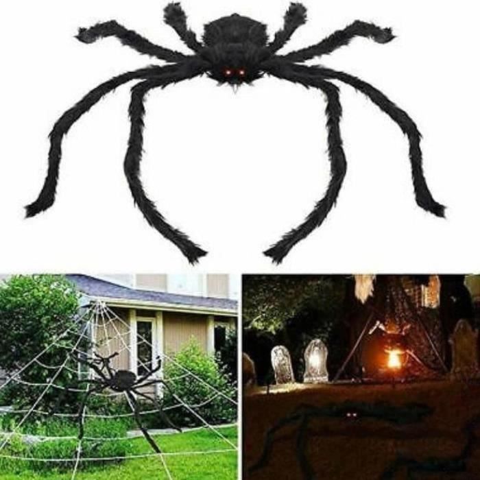 YUNHENTONG Araignée Halloween, 20 PCS Petite Araignée Halloween, Araignée Plastique Réaliste, Réaliste Fausse Araignée, Decoration Halloween Araignée, Accessoires de Farce Halloween
