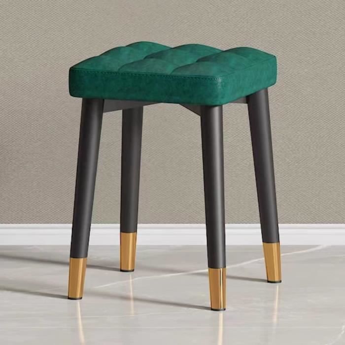 Chaise De Vanité Avec Dossier - Métal Et Laine D'agneau, 40x44x74 Cm - Pour Maquillage, Dressing, Bureau