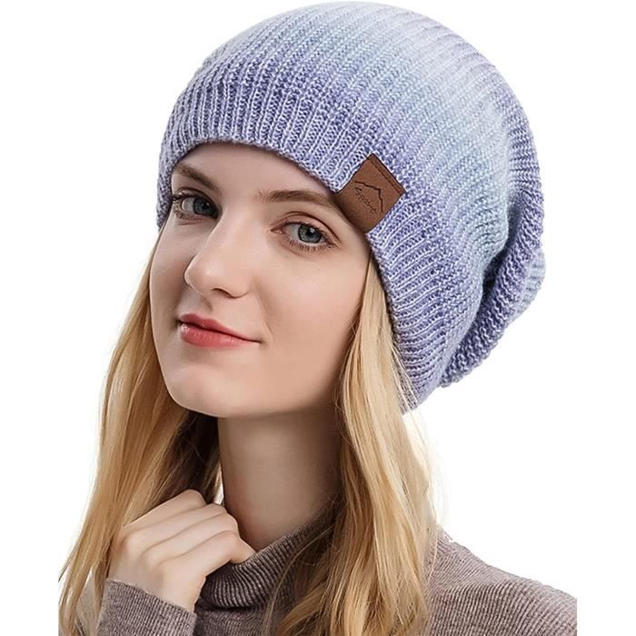 Bonnet En Polaire Thermique Pour Femme - Bonnet épais Vintage Brodé à La Main - En Coton Tricoté Au Crochet - Motif Floral - Pour Femme, Café, Taille