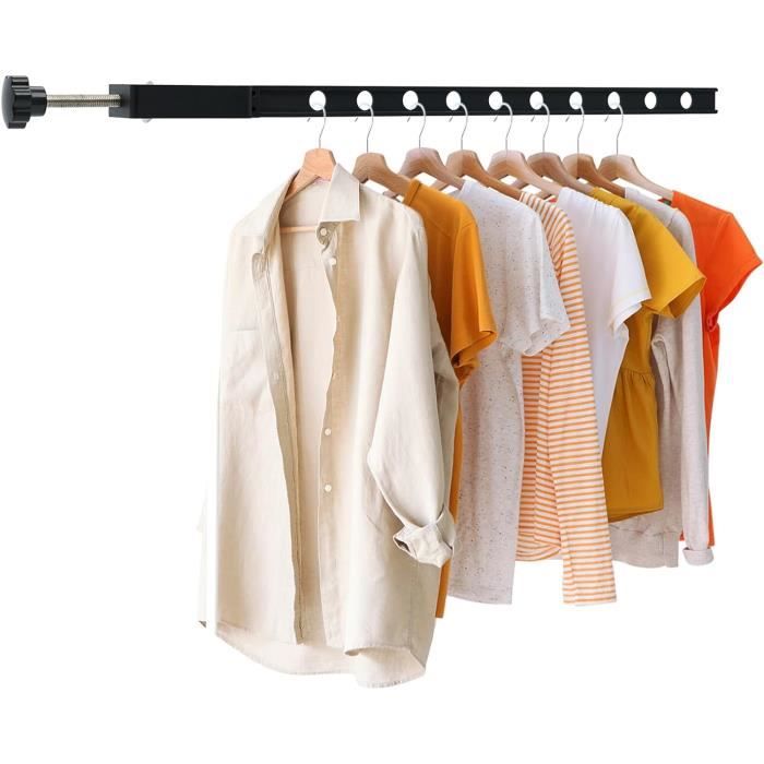 Étendoir Mural Avec Ventouse, Sechoir A Linge Pliable Mural, Support De Séchage à Ventouses
