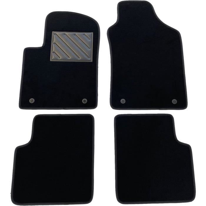 Tapis De Voiture 3D FROGUM ProLine Pour Fiat 500 (2007+) - Matériau TPE - Protection Haute Bord