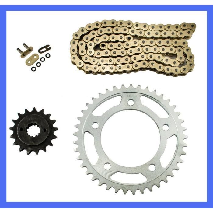 Kit Chaine Hyper Renforcé Couronne Alu Noir 13x50 Yamaha YZ 250 1999 à 2018