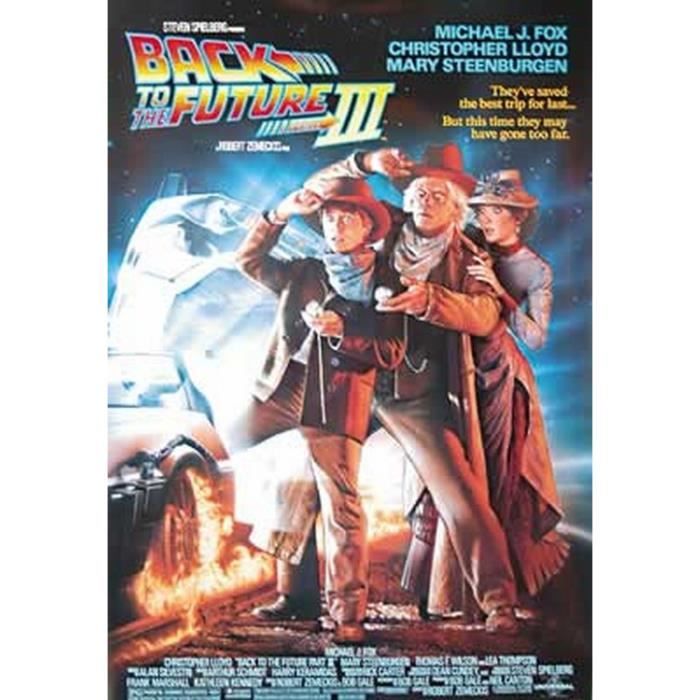 Retour Vers Le Futur 3 - Michael J. Fox - 68,5x101,5cm - AFFICHE - POSTER