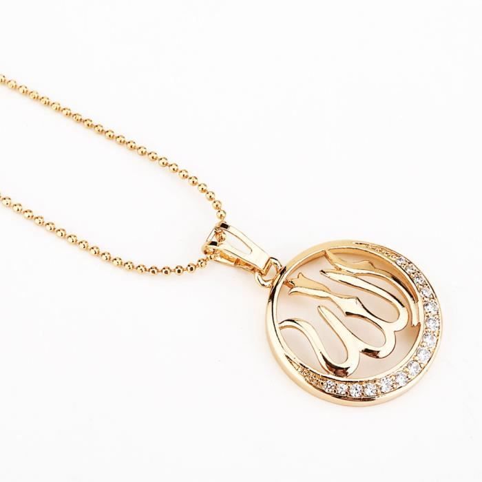 Collier rempli de GP en Or Jaune 24 carats de baht thaïlandais 18