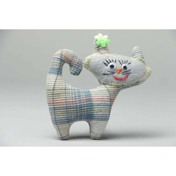 Jouet Decoratif En Tissu Fait Main Chat Achat Vente Objet Decoratif Cdiscount