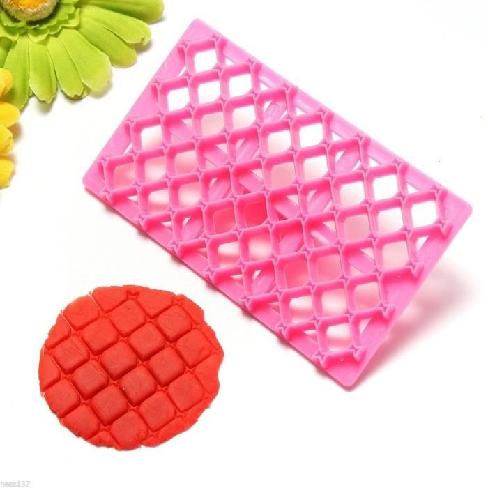 Lot De 8 Embosseurs Pâte à Sucre Belle Vous - Motifs Floraux, Damassés & Quadrillés Pour Gâteaux & Pâtisseries