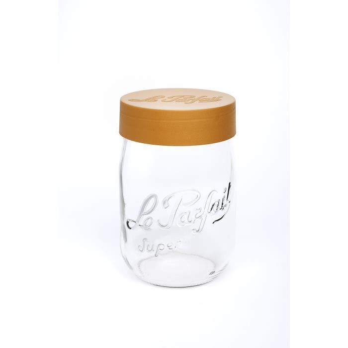 Le Parfait 6585017 Bocal A Vis En Verre 3l Bouchon Orange Transparent Achat Vente Bocaux Le Parfait 6585017 Bocal A Vis Cdiscount