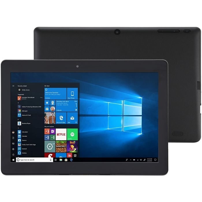 Tablette Tactile 10 pouces Windows 11 Quad Core RAM + ROM Noir ROM 64 Go YONIS