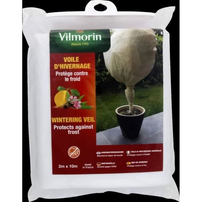 Voile D’hivernage 110x90 Cm Décor Sapin – Protection Plantes Contre Gel – Housse Aérée Jardin