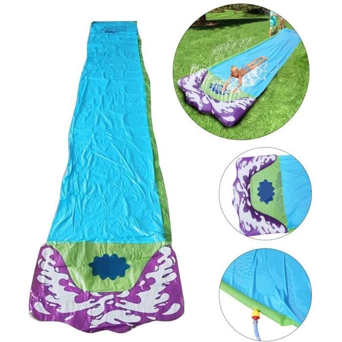 Ventriglisse 549 cm / 18 ft, Toboggan Aquatique à Double Piste, Tapis de Glisse Eau Enfant, Tapis Glissant Enfant, Jeux d'Eau - Jeux - Jouets Ventriglisse 549 cm / 18 ft, Toboggan Aquatique à Double Piste, Tapis de Glisse Eau Enfant, Tapis Glissant Enfant, Jeux d'Eau - Jeux - Jouets