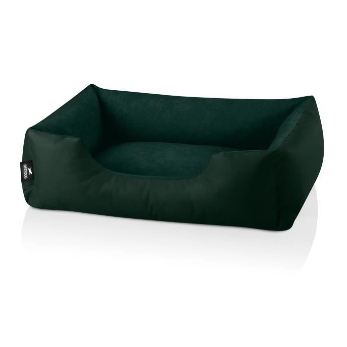 Comparer les prix de Lit pour chien - BedDog® - ZARA - 70x55 cm - Vert foncé - Rectangulaire