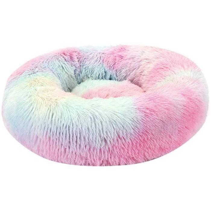 Comparer les prix de Panier Chien, Panier Chat, Panier Rond pour Chien en forme de donut, Coussin Rond Confortable pour Animal, Ø 40 cm (S), Couleur Arc-