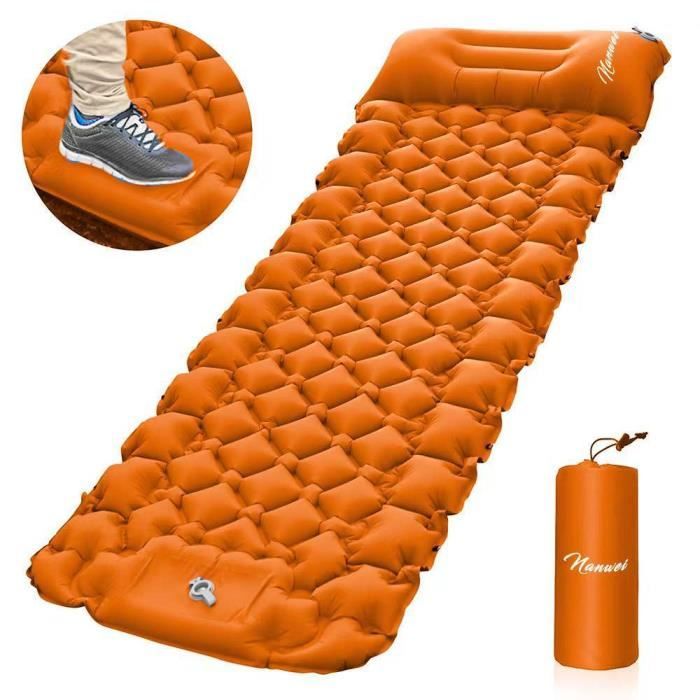 tapis gonflable de voiture,matelas gonflable de camping en plein air, coussin de couchage avec oreillers, polymères d'air