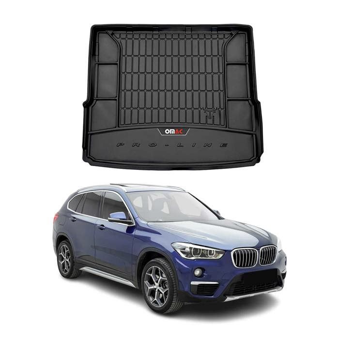 Tappetini Auto TPE 3D OMAC Per BMW X1 F48 (2015-2024) – Set Completo Con Baule, Antiscivolo E Impermeabili