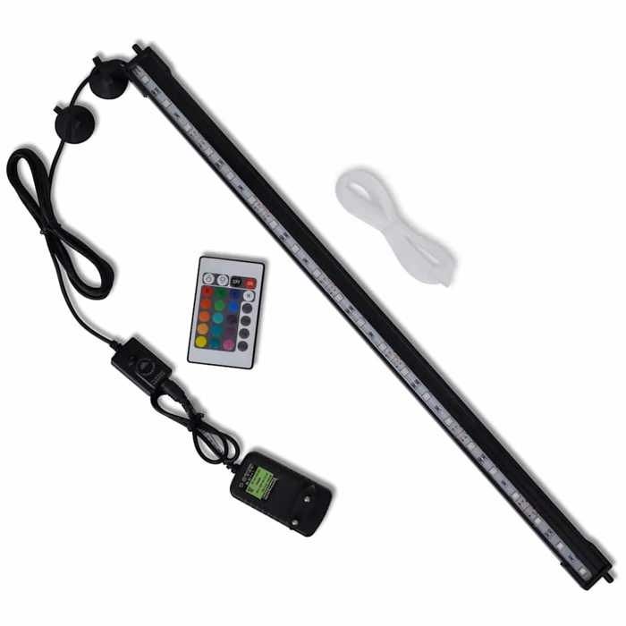 vidaXL Lampe LED RVB aquarium 56 5 cm