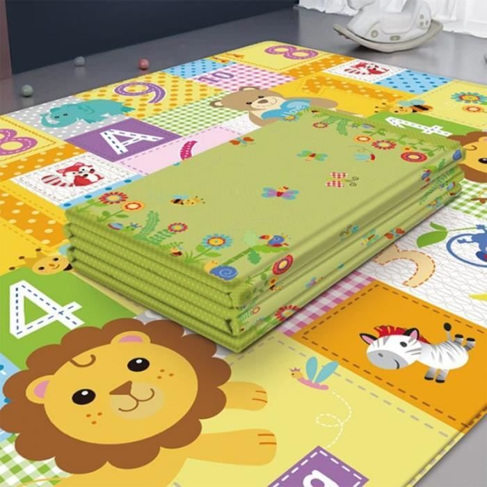 Taille 0cmx180cm Le Roi Lion Tapis De Jeu En Mousse Impermeable Pour Bebe Decoration De La Chambre Objet Pliable Et Double Fac Cdiscount Jeux Jouets