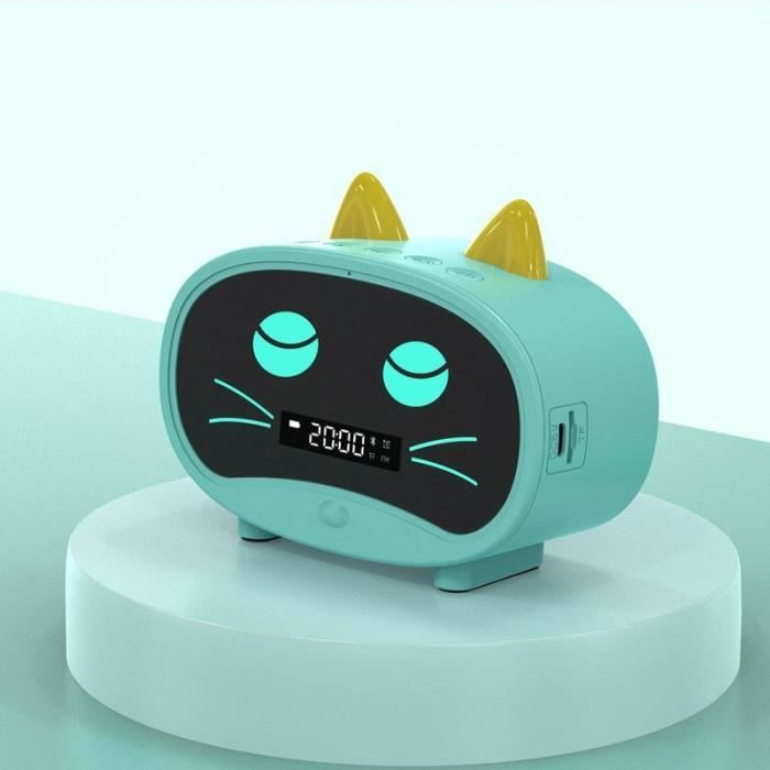 Enceinte Nomade Petit Haut Parleur Bluetooth Chat Mignon Petit Haut Parleur Creatif Fm Etanche Sans Fil Alarme Audio Green 01 D1 Cdiscount Tv Son Photo