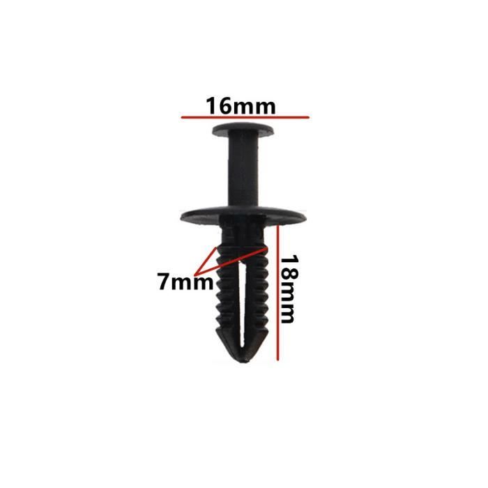 Aramox Clips De Pare-chocs Intérieurs, 01553-09321/01553-2DR9A, Kit De