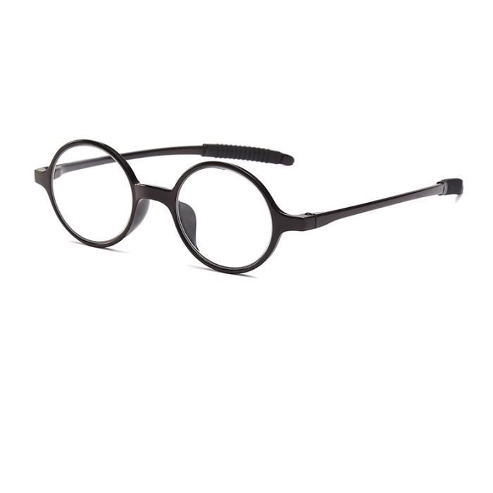 Lunettes De Lecture Rondes Noires - Dioptrie +2.5 - Monture New Time - Neuf Avec étui