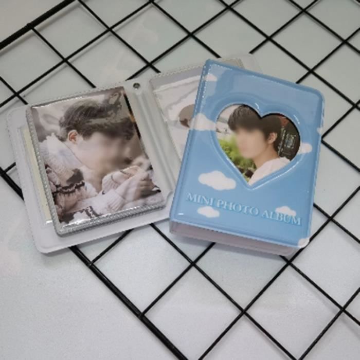 Album Photo Kpop Mini - Porte-Cartes 3 Pouces, 40 Photos, Design Cœur, Cadeau Bestie