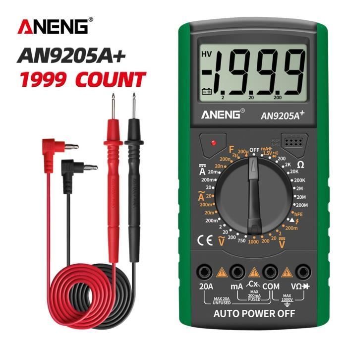Multimètre Analogique à Aiguille AC/DC - 18 Calibres, 21 Plages, Précision 2,5%, Pour électricien, Bricolage