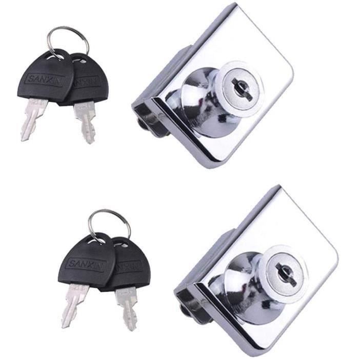 Lot De 2 Verrous Électriques Pour Selle Vélo – Antivol Avec Clés – Coque Zinc Et Noyau Aluminium – Type B