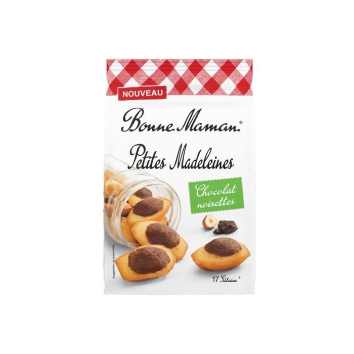 Petites madeleines chocolat noisettes Bonne Maman - 235g DDM au 02/07/2023  - Cdiscount Au quotidien