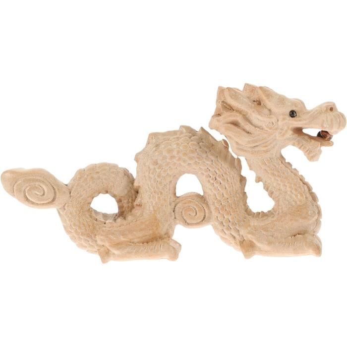 Dragon Bois Sculpte Dragon En Bois Sculpté Main Purity Style