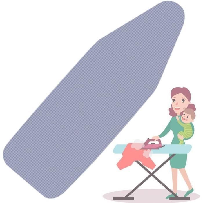 Housse De Planche à Repasser Colorée - 107x43 Cm, 3 Couches, élastique Bord, Repassage Rapide