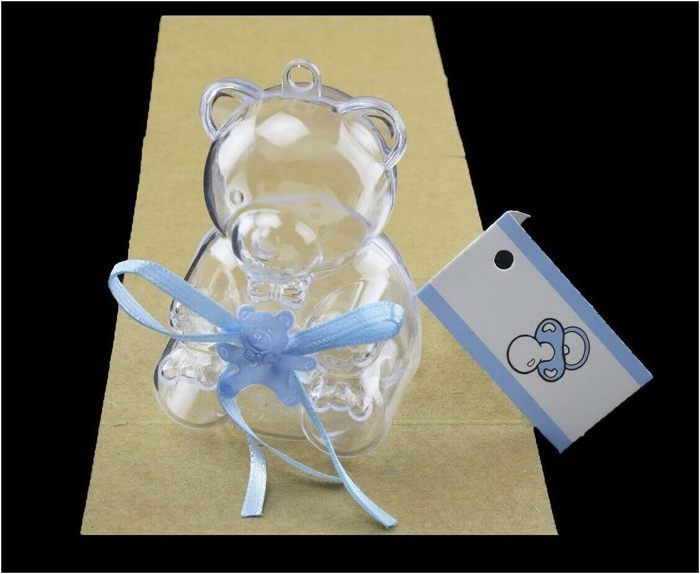 25 Boites à Dragées ou Confiseries + 25 Sachets + 25 Etiquettes Bonbonnière Ballotin Mariage Baptême Cadeau de Naissance invités Bab