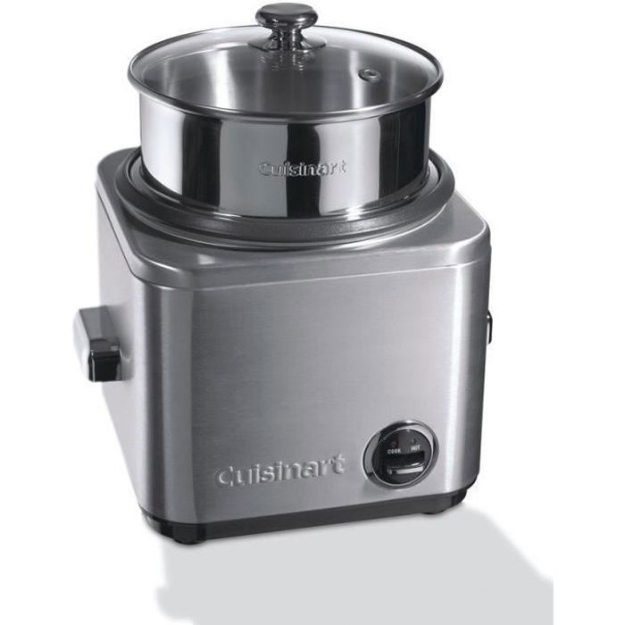Cuiseur à riz et céréales - CUISINART - CRC800E - Contenance 1 kg - Design compact en acier inoxydable