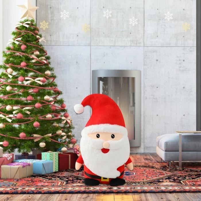 L'Atelier 17 Coussin doux Père Noël Blanc 40cm