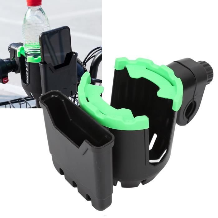 Porte-gobelet Silicone Pour Poussette - Noir, Gris Ou Vert - Compatible Vélo, Golf, Parc - Rangement Pratique