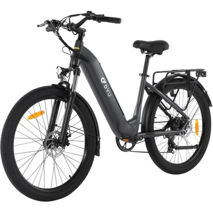 DYU C1 Vélo de ville électrique femme 26 pouces 350W 10,4AH Preto