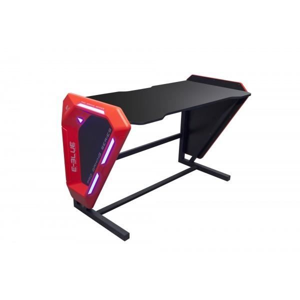 Bureau Gamer - E-BLUE - EGT002BKAA-IA - Rétro Éclairé - 1m25 - Ergonomique